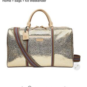 Consuela weekender Metallic Leopard Travel Bag
